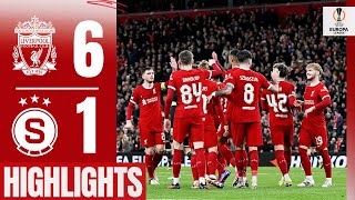 Ruthless Reds Progress in Europa League  Liverpool 61 Sparta Prague  Highlights [upl. by Vivl]