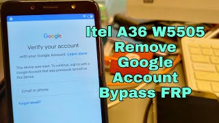 Itel A36 W5505 Remove Google Account Bypass FRP UnlockTool One Click [upl. by Htebiram]