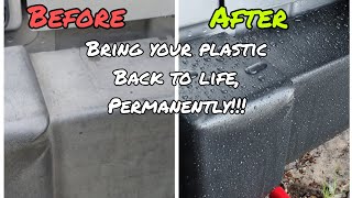 The Best Plastic Trim Restorer on the Market Extreme Jeep Bumper Restoration Update in Comments [upl. by Niro]