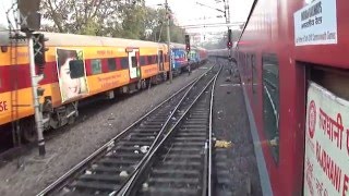 Parallel action  Sealdah Rajdhani  old BSNL amp NSE Livery and Mumbai Rajdhani [upl. by Jerald]