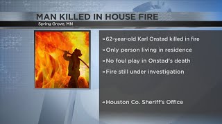 Spring Grove man killed in house fire [upl. by Wight]