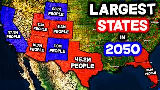 What will the 10 LARGEST States be in 2050 [upl. by Yartnoed]