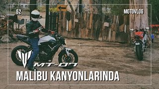 Yamaha MT07 ile Malibu Kanyonlarında [upl. by Leinoto]