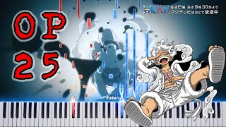 ONE PIECE OP 25 AMV 「 The Peak 」 SEKAI NO OWARI  Piano Tutorial  MIDI FILE [upl. by Terrene823]