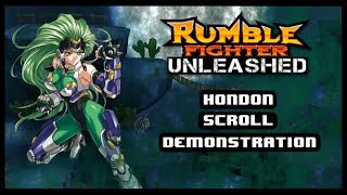 Rumble Fighter  Hondon Scroll Demonstration [upl. by Sena129]