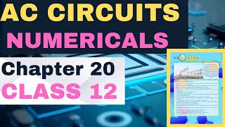 Numericals  chapter 20  Ac circuits  class 12  physics  sindh board [upl. by Hgielanna488]