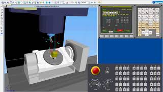 Swansoft CNC 5 Axis Simulation [upl. by Tannie]