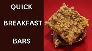 No Time to Eat Breakfast Try these easy Baked Oatmeal Bars [upl. by Salema144]