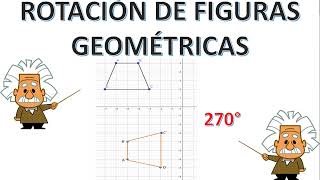 ROTACIÓN DE FIGURAS GEOMÉTRICAS EN EL PLANO CARTESIANO 270° rotación planocartesiano [upl. by Warms]