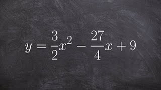 How to apply the quadratic formula to a quadratic with fractions [upl. by Harifaz]