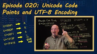 Ep 020 Unicode Code Points and UTF8 Encoding [upl. by Dressel]