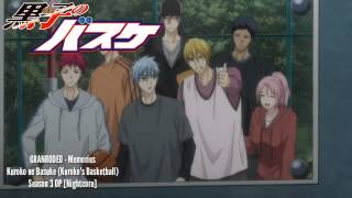 「Nightcore」  Memories Kuroko no Basket Season 3 Opening Granrodeo  Memories [upl. by Avek]