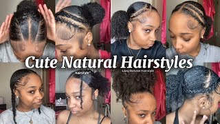 Easy amp Cute Natural Hairstyles 🦄🩷 Trendy Natural Hairstyles 💖😍 Pretty Natural Hairstyles 💖 [upl. by Kussell]