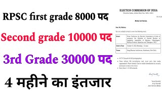 RPSC first grade new vacancy news today 🤭। rpsc 2nd grade New vacancy news। REET New vacancy।3rd gr [upl. by Marden]