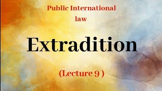 Meaning and Definition of Extradition in Hindi [upl. by Leyla]