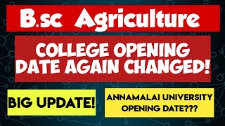 TNAU 2024College Reopening Date ChangedFull details about Fees StructureVjalerts [upl. by Lauer]