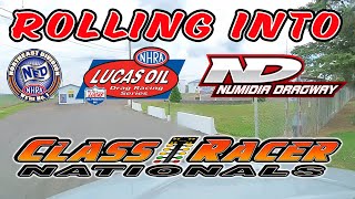 Rolling Into  Numidia Dragway  Speed Week  NHRA D1  Class Racer Nationals [upl. by Nyleve511]