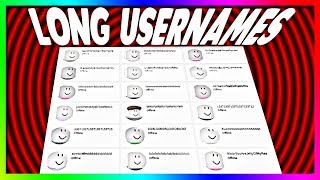 rare roblox usernames 3 LONG USERNAMES [upl. by Karim136]