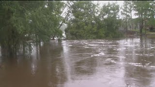 Flooding wreaking havoc on eastern Georgia coast [upl. by Meensat]