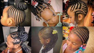 Black❤ Girl Kids Hairstyles For Girls Long Hair Braided with Extensions  Compilation 2021💯 [upl. by Nodarse]