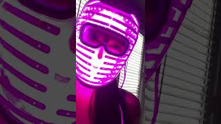 LED face mask  All 3 light🚦settings shorts [upl. by Eirotal]