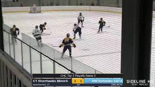 NW Icehawks 14U A vs CT Riverhawks MinorA 20240302 [upl. by Llirrehs]