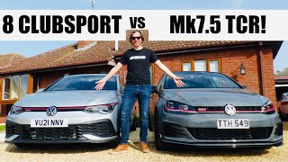 BEST GTI EVER Mk75 TCR vs Mk8 Clubsport [upl. by Vanderhoek605]