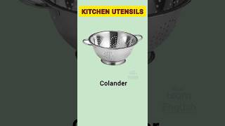 Kitchen vocabulary  pincers bowl grater wok [upl. by Hax]