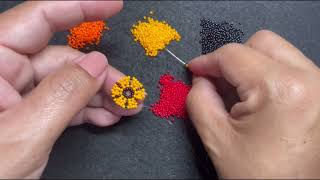 New video 😄😄👏👏👏🥲Autumn huichol earrings🍂♥️artes de otoño huichol 😄 [upl. by Dre376]