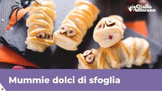 MUMMIE DI HALLOWEEN dolci facili e veloci con pasta sfoglia [upl. by Lucas623]