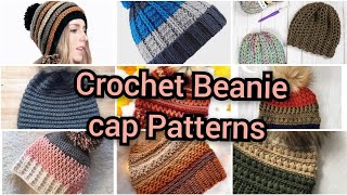 Latest Crochet Beanie Cap Hat Design Patterns crochet crochetdiy crochetaddict [upl. by Nosduh44]