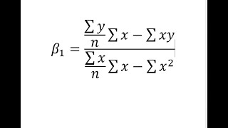 regresión lineal mínimos cuadrados ordinarios MCO cálculo manual [upl. by Nirok827]