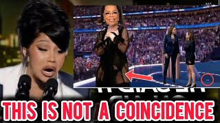 Cardi B Suffers a Break Down after This Falls Off at Haris rally CNN Air this The Clip Diddy [upl. by Adelaida]