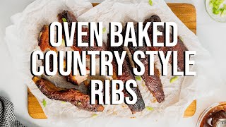 Oven Baked Country Style Pork Ribs [upl. by Lutero]