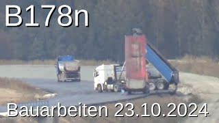 B178n Bauarbeiten 20241023 Oberseifersdorf  Oderwitz [upl. by Aztinay494]