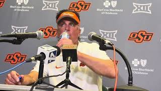 Mike Gundy post Baylor Oct 26 2024 [upl. by Newfeld653]