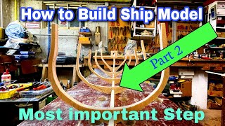 How to Build Ship Model Part 2  Building the Keel  Die Carolina 18081832 [upl. by Annahsed]