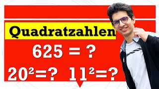 Die Quadratzahlen auswendig lernen  ganz einfach  Schritt für Schritt 😎  Mathe mit Nawid 📐✏️ [upl. by Laehpar]