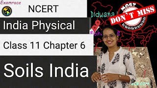 NCERT Class 11 India Physical Geography Chapter 6 Soils  CBSE  English  Dr Manishika [upl. by Diego894]