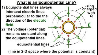 Physics  EampM Ch 381 Voltage Potential Understood 16 of 24 What is an Equipotential Line [upl. by Einohtna]