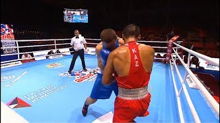 Quarterfinals 75kg KULAKHMET Tursynbay KAZ vs DARCHINYAN Arman ARM AIBA World 2019 [upl. by Eveam517]