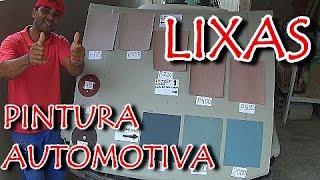 Pintura Automotiva  TIPOS DE LIXAS MAIS COMUNS [upl. by Frager340]