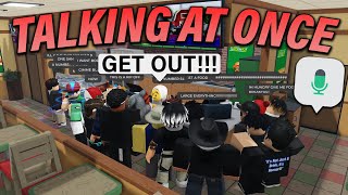 EVERYONE TALKING AT ONCE  ROBLOX  Greenville [upl. by Edouard]