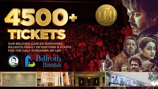 Billroth Hospitals  Leo Movie  Cancer Care  4500 Leo Tickets  Cinema for a Cause [upl. by Maillil]