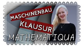 Maschinenbau Klausur Höhere Mathematik 1 [upl. by Deaner]