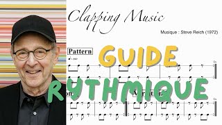 Clapping Music  Steve REICH  Guide rythmique [upl. by Suelo]