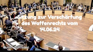 Waffengesetz Verschärfung  Sitzung des Bundesrats  Bildungsvideo [upl. by Nelluc]