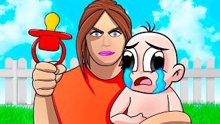 BEBÉ NOOB Tiene una NUEVA MAMÁ 😱😭 en MINECRAFT WHOS YOUR DADDY [upl. by Leahcimluap]