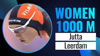 Jutta LEERDAM NED  Winner  1000m Women  Obihiro 2023  SpeedSkating [upl. by Nallad628]