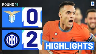 LAZIOINTER 02  HIGHLIGHTS  Inter continue unbeaten run  Serie A 202324 [upl. by Krystalle]